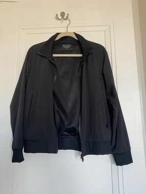 Athleta Womens Black Lightweight Bomber Jacket - Size Medium